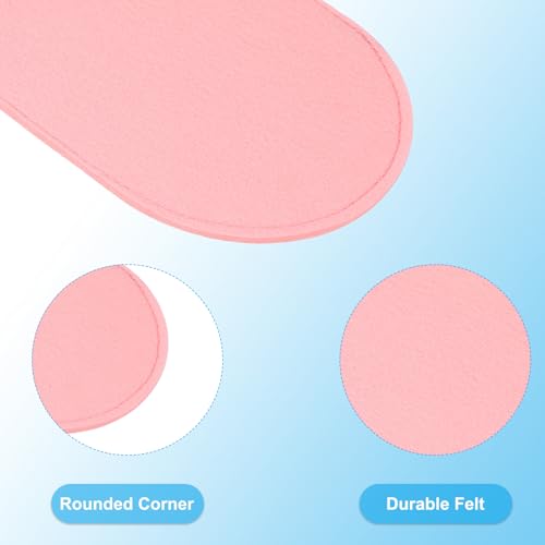 PATIKIL Felt Base Shaper 10x5 Inch, 2 Pcs Bag Bottom Shaper Pad Purse Liner Board Insert Oval for Handbags Tote Crossbody Bag Backpack, Pink - color: Pink, size: 10x5 Inch