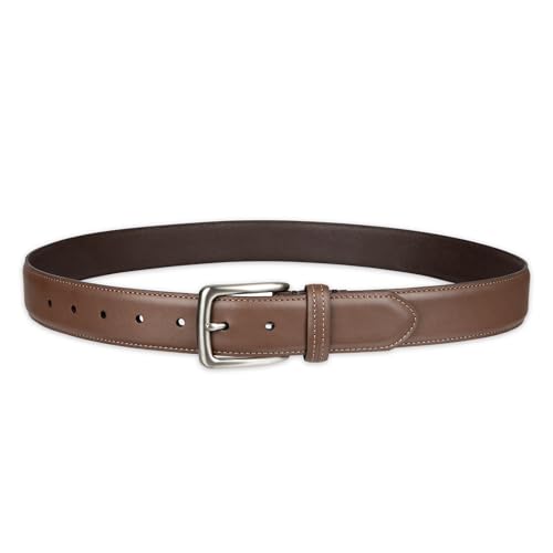 Columbia Men's Casual Everyday Leather Belt – Jeans, Chinos and Daily Wear - color: Brown Trinity, size: Large (38-40)