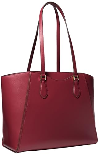 Michael Kors Women's Taryn Large Multi-functional Top-zip Tote Bag - color: Gold-tone Hardware/Deep Red