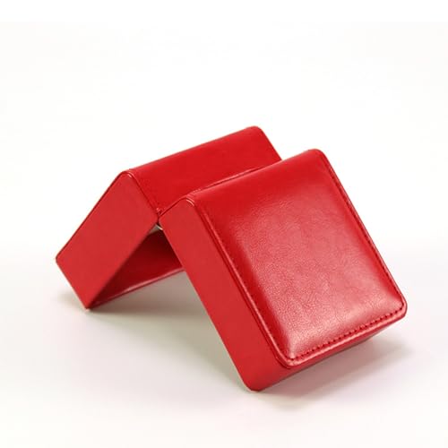 Watch Box, PU Leather Watch Case, Gift Boxs With Cushion For Most Watches, Smart Watch & jewelry,Watch Organizer as Gifts For Birthday, Men and Women (1, Glossy Red) - color: Glossy Red