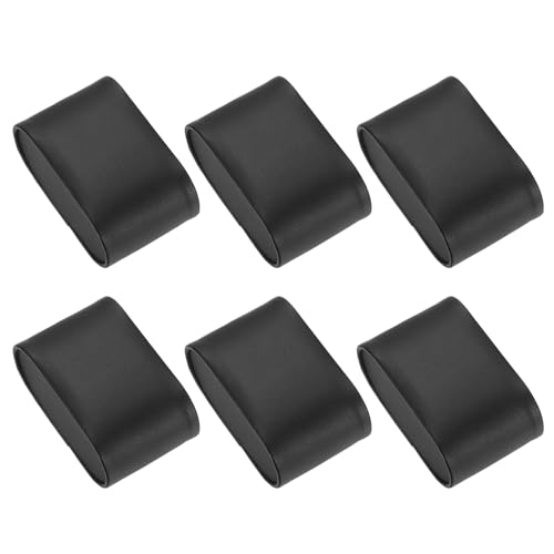 uxcell 6Pcs Bracelet Watch Pillow PU Leather Jewelry Display Pillows for Watch Box Bangle Cushions Display Storage (2.83" x 1.73" x 1.26", Black) - size: 2.83" x 1.73" x 1.26"