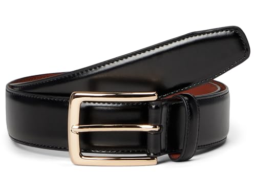 Johnston & Murphy Burnished Leather W/Brass Buckle - color: Black, size: 36
