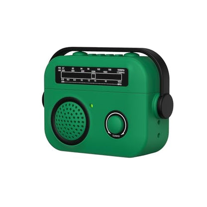 Cute 3D Retro Radio Case Compatible with AirPods Pro 2/Airpods Pro, Soft Protective Cover with Rotatable Handle (Lid Lock to Prevent Opening) & Strap, Precision Cutouts, Anti-Slip, Easy to Clean - color: Retro Green, size: Airpods Pro 2/Pro