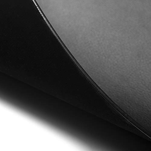 Nekmit Leather Desk Blotter Pad 34 x 17 Inches, Flat, Non-Slip, Waterproof, Black - color: Black, size: 34" x 17"