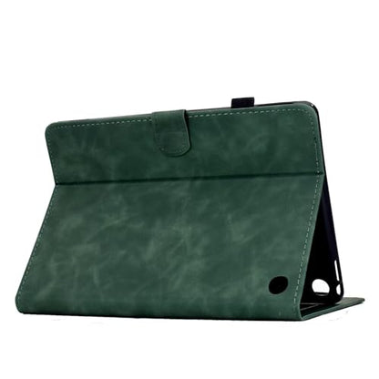 Case for Kindle Fire HD 8 & 8 Plus (12th/10th Generation 2024/2022/2020) | Embossed Mandala PU Leather Flip Folio Stand Cover, Auto Wake/Sleep with Card Slot for Kindle Fire HD 8/8 Plus, Green - color: A5 Green