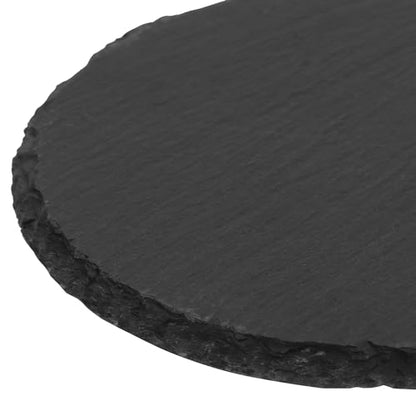 50 Pack 4 Inch Round Slate Coasters for Drinks, Black Stone Coasters with Anti-Scratch Bottom, Ideal for Home Decor, Bar, Housewarming Gifts, and Laser Engraving KUKLIPJIM - size: 50 Pack 4 Inch Circular