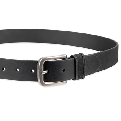 Columbia Men's Casual Everyday Leather Belt – Jeans, Chinos and Daily Wear - color: Black Canvas Logo, size: Large (38-40)