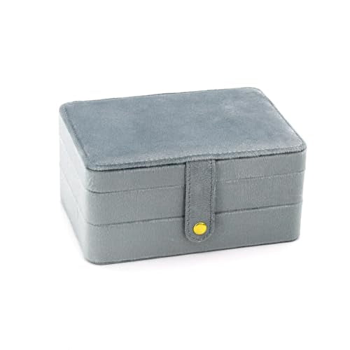 KOOAAICCHI Small Travel Jewelry Organizer Portable Jewelry Holder-Velvet Blue - color: Velvet-Blue