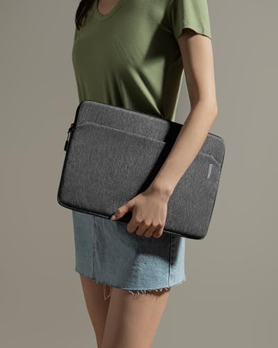 tomtoc Slim Laptop Sleeve Case for 13-inch 2026 New MacBook Air M5/A3449 M4/A3420 M3/A3113 M2/M1, Fits MacBook Neo A18 Pro, Water-Resistant Protective Carrying Case with Accessories Pocket | Sleeve for MacBook Air M5/M4/M3/M2/M1, 13 Inch MacBook Pro M2/M1