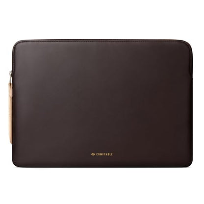 Comfyable Leather Laptop Sleeve Compatible with 16 Inch MacBook Pro M5 Pro/Max & 15 Inch MacBook Air M5 2026 (Loose Fit), Chocolate - color: Chocolate, size: For 15" Mac Air / 16" Mac Pro