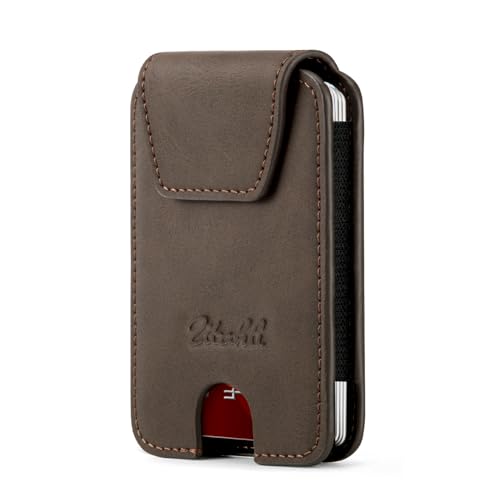 Zitahli Slim Wallet for Men and Women 6-8 Cards Minimalist Leather Credit Card Holder Front Pocket RFID Blocking Gifts Ideal Choice - color: CH Brown