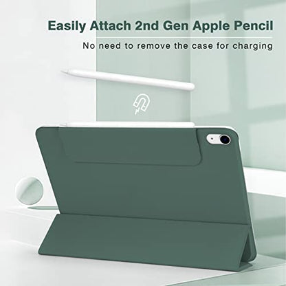 Magnetic Case for iPad Air 11 Inch M4/M3/M2 2026/2025/2024, Smart Folio for iPad Air 5th/4th Gen. 10.9 Inch 2022/2020, Trifold Stand Case, Auto Sleep/Wake, Support Apple Pencil Pro(Green) - color: Green