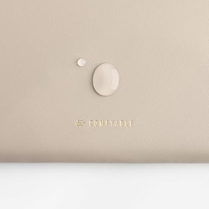 Comfyable Slim Protective Laptop Sleeve Compatible with 13/14 Inch MacBook Air & MacBook Pro M5/M4/M3/M2 Pro/Max 2026, Mac Travel Case, Laptop Pouch, Slim PU Leather Cover, Dark Beige - color: Dark Beige, size: For 13.3"-14" Mac Pro / Mac Air