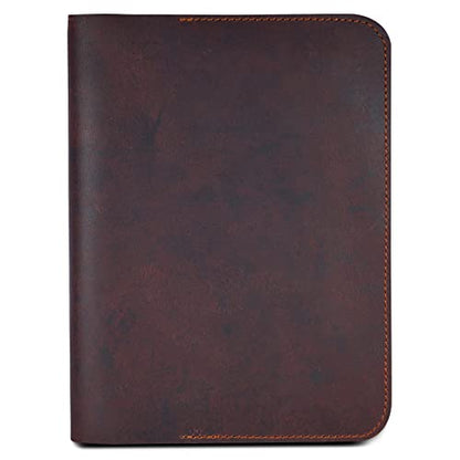 XL Leather Journal Cover 7.5 X 9.75 In With Pen Loop, Brown | Handmade Refillable Leather Sleeve Fits B5 And Composition Notebooks, With Pen Loop For Sketching, Journaling And Writing