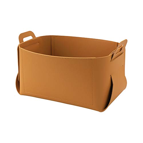 Leather Valet Tray, Jewelry & Catchall Tray, Desktop Storage Organizer, Bedside Caddy for Men - Key Wallet Watch Coin Phone Change, Candy Holder, Convenient for Travel (06 Yellow) - color: 06 Yellow 1