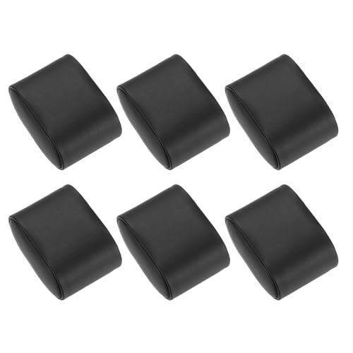 uxcell 6Pcs Bracelet Watch Pillow PU Leather Jewelry Display Pillows for Watch Box Bangle Cushions Display Storage (2.95" x 2.09" x 1.77", Black) - size: 2.95" x 2.09" x 1.77"
