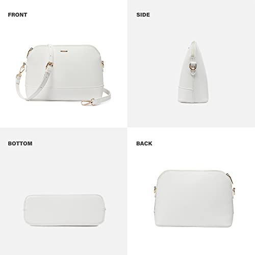 LOVEVOOK Handbags for Women Shoulder Bags Tote Satchel Hobo 3pcs Purse Set - color: White