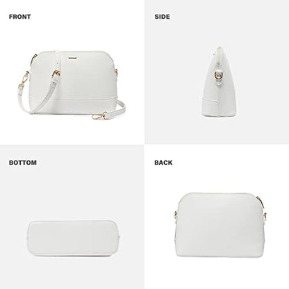 LOVEVOOK Handbags for Women Shoulder Bags Tote Satchel Hobo 3pcs Purse Set - color: White