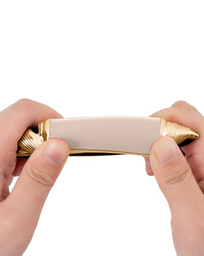 Soft Upper Leather TPU Key Fob Cover Case Fit for Mazda CX-3 | 360° Full Protection,Compatible with Mazda CX-3 CX-5 CX-9 2019-2026 Accessories with Keychain - color: Gold-edged Light Pink