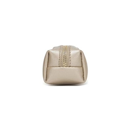 Faux Leather Color Pencil Case Multifuncional and Simple with Zipper for School (Pearl White Tea) - color: Pearl White Tea/FL