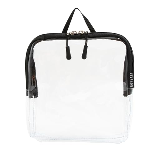 TSA Approved Toiletry Bag, Black With Handle | 3-1-1 Liquids for Carry On Travel, Toiletries Organizer, Cosmetic Pouch with Zipper, Travel Accessories - color: Black with Handle