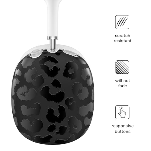 VELVET CAVIAR Case Cover for AirPods Max 2 & 1 - Cute Protective Headphone Accesssories (Black Leopard) - color: Black Leopard