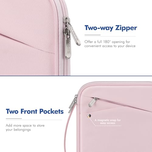 MoKo 7-8 Inch Tablet Sleeve Carrying Case Padded Protective Bag with Handle | Tablet Carrying Case Fits iPad Mini A17 Pro/6th 8.3-inch and iPad Mini 5/4/3/2th 7.9-inch, Pink - color: Pink, size: 7-8 Inch
