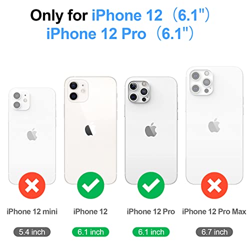 Shieldtop Compatible with Magsafe Magnetic 2 in 1 Detachable iPhone 12 Pro Wallet Case with Card Holder Credit Slots Men Women,PU Leather RFID Blocking Flip Kickstand for Apple 12 6.1",Blue Green - color: Blue Green, size: iPhone 12 - 6.1"/iPhone 12 Pro -