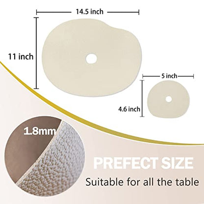 Faux Leather Placemat Set 4 Heat Resistant,Waterproof,Wipeable Placemats,Leather Placemat,Round Placemat,Suitable for Kitchens and Living Rooms - color: Golden Leather Placemats