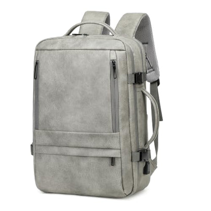 40L Travel Backpack for Men, Carry On Backpack Flight Approved, Grey - color: Grey
