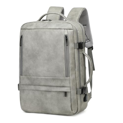 40L Travel Backpack for Men, Carry On Backpack Flight Approved, Grey - color: Grey