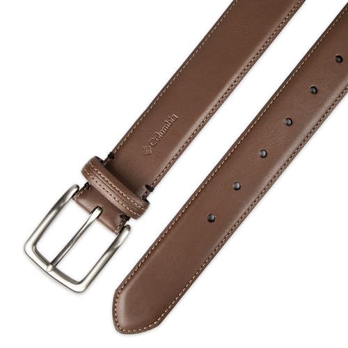Columbia Men's Casual Everyday Leather Belt – Jeans, Chinos and Daily Wear - color: Brown Trinity, size: Large (38-40)