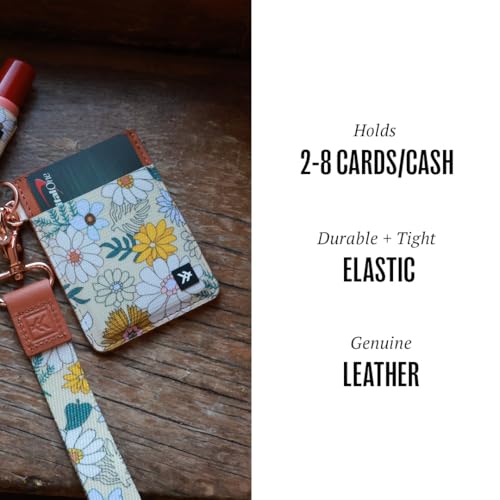 Thread Wallets Ultra Slim Minimalist Leather Card Holder Wallet (Blossom) - color: Blossom