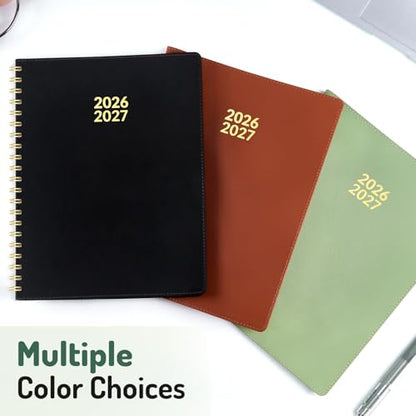 Forvencer Planner 2026-2027, Academic Planner Weekly & Monthly,Soft Cover - color: beige, size: 8.5"x11" (Jul 2026-Jun 2027)