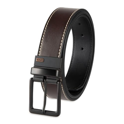 Levi's Men's Reversible Casual Jeans Belt - color: Brown/Black Logo Buckle, size: Small (30-32)
