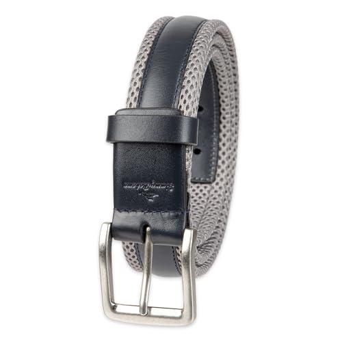 Tommy Bahama Men's Casual Perforated Strap Belt - color: Navy/Gray, size: Medium (34-36)