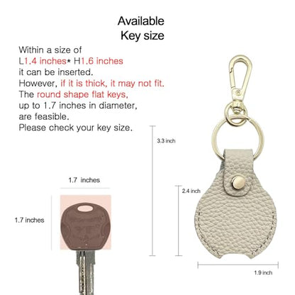 Genuine Leather Keychain Holder,Key Sleeve,Key Cover for Broken Key,keychain,Leather Key Protector