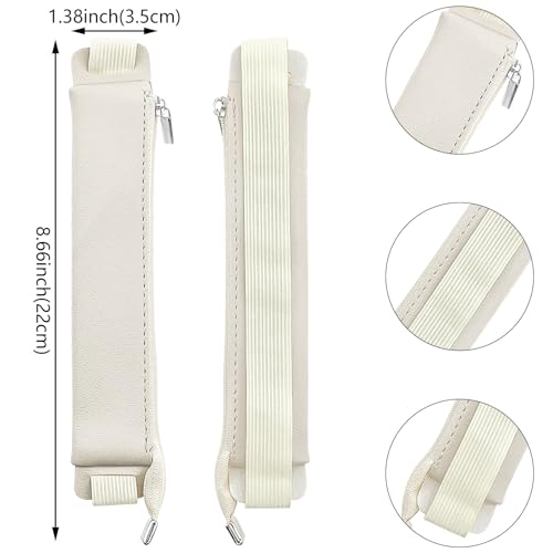 Aswewamt 5 Pcs Elastic Notebook Band Holders PU Leather Adjustable Pen Sleeve Pouch Pencil Holder Case for Notebook Planners Binders Books - style: Style_3