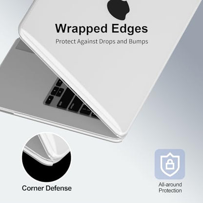 Case for MacBook Neo 13 Inch, Crystal Clear, Invisible Clasp Gap - color: Crystal Clear