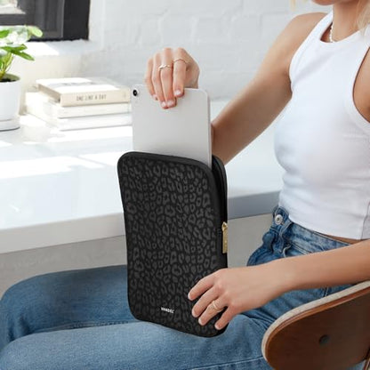 Vandel Slim & Protective Tablet Sleeve for 9-11 inch iPad A16, 11 iPad Pro | Fits al 9-11 Inch iPads + Tablets, 10.9" iPad,10.2" iPad, 10.9" iPad Air, 11 Inch Samsung Galaxy Tab A9+, Fits Magic Keyboard - color: c. Black Leopard, size: 9-11 Inch Tablet