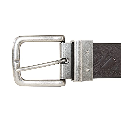 Lucky Brand Men's Reversible Leather Belt | 2-in-1 | Classic | Everyday | Business | Work | Dress | Casual | Metal Buckle - size: 32 Inch