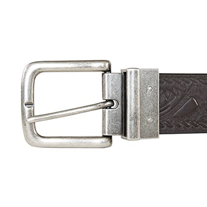Lucky Brand Men's Reversible Leather Belt | 2-in-1 | Classic | Everyday | Business | Work | Dress | Casual | Metal Buckle - size: 32 Inch
