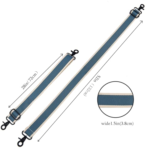 Wide Purse Strap Adjustable Replacement Crossbody Bag Strap Silver Hardware Shoulder Straps - color: Black Hardware-color Block-819