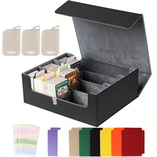Shintop Magnetic Card Storage Box, Holds 1800+ Trading Cards