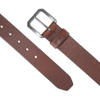 Carhartt Men's Durable Full Grain Saddle Leather Classic Belts, W/Rugged Antique Nickel Hardware - color: Red Brown, size: 32