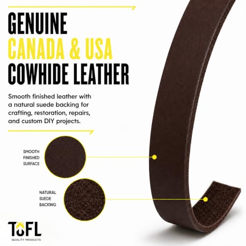 Genuine Leather Strap, Top Grain Cowhide Craft Strip – Midnight Brown | 72" L x 1/2" W x 1/16" Thick | Thin & Flexible | Suede Backing | Jewelry, Bracelet & DIY Craft Projects | 4-5 oz - color: Dark Brown, size: 1/2” Wide x 1/16" Thick