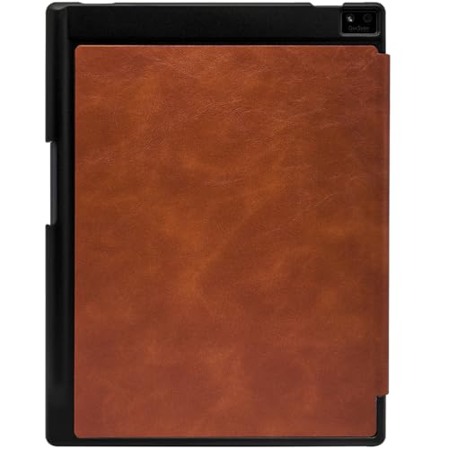 Case for iFLYTEK AINOTE Air 2 Note-Taking Tablet 8.2", Premium PU Leather Ultra-Slim & Lightweight Durable Protective Folio Cover with Pen Holder Auto Sleep/Wake (Brown) - color: Brown