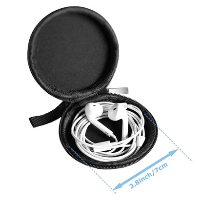 Ginsco Mini-Portable Hard Shell Earbuds Case for Apple EarPods Headphones USB-C Wired Ear Buds/Skullcandy Jib Wired Earbuds, Travel Case for Earphones Earplugs (1, Green) - color: Green