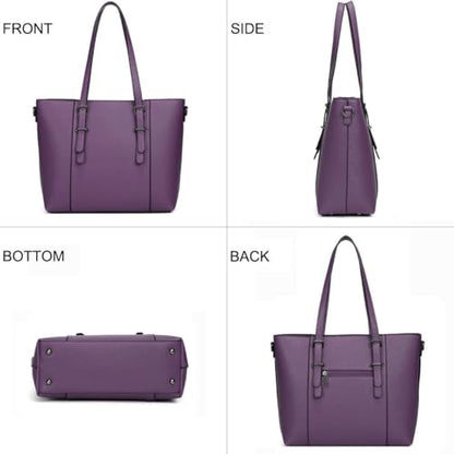 Women Purses and Handbags Tote Shoulder Bag Top Handle Satchel Bags for Ladies - color: Purple