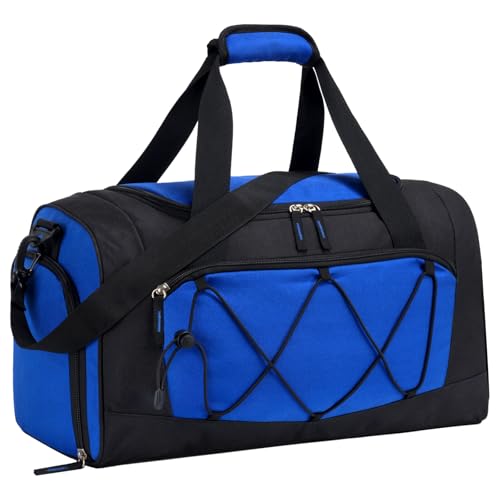 Vorspack 18 Inches Structured Gym Bag with Shoe Compartment, Blue - color: Blue, size: 18 Inches